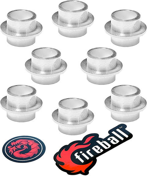 Fireball Dragon Spacers, Silver, Self Centering