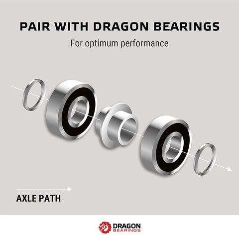 Fireball Dragon Spacers, Silver, Self Centering