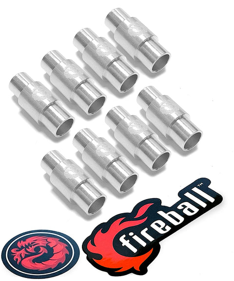 Fireball Dragon Spacers, Silver, 6mm