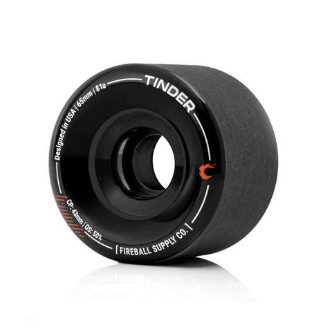 Fireball Tinder 65mm 81a Wheel Set, Black