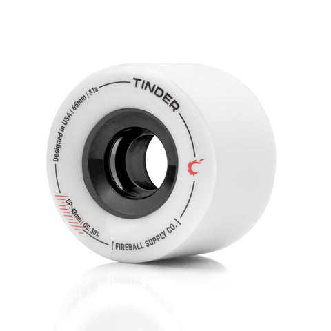 Fireball Tinder 65mm 81a Wheel Set, White