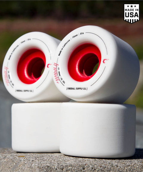 Fireball Tinder Wheels, White, 70mm/81a