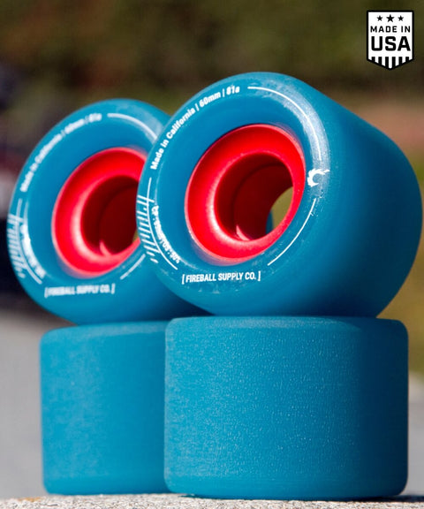 Fireball Tinder 60mm 81a Wheel Set, Blue