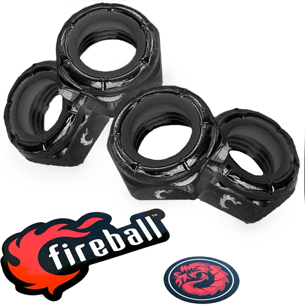 Fireball Dragon Axle Nuts, Black – Fireball Supply