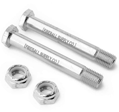 Fireball Dragon 2x Kingpin & Nut Pack, Silver