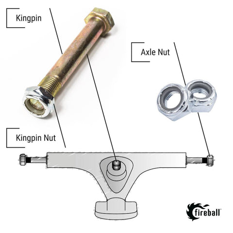 Fireball Dragon Axle & Kingpin Nuts Pack