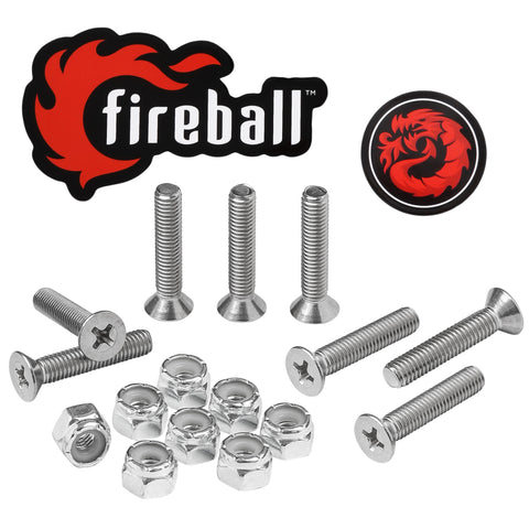 Fireball Dragon Stainless Steel Hardware Set, Silver