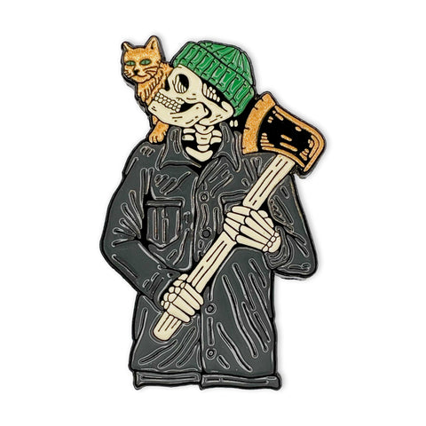 Fireball Hand of God "Lumberjack Kitty" Limited Edition Enamel Pin