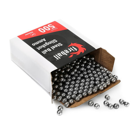 Fireball Slingshot Ammo, 500 Pack, 3/8" Steel Balls