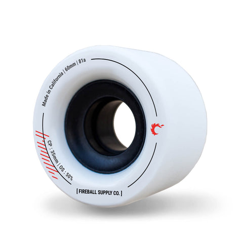 Fireball Tinder 60mm 81a Wheel, White