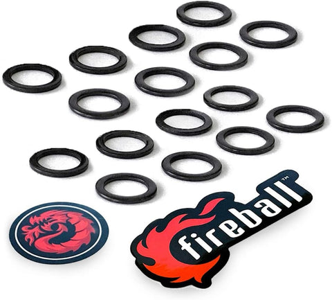 Fireball Dragon Speed Rings Pack, Black