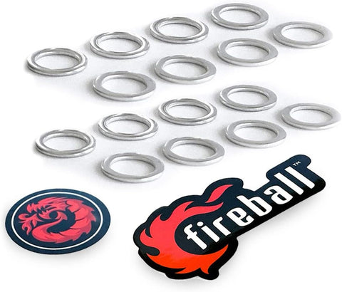 Fireball Dragon Speed Rings Pack, Silver