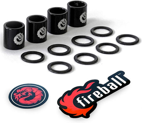 Fireball Dragon Spacers and Speed Rings, Black