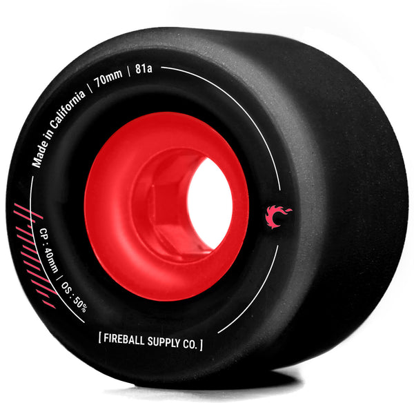 Fireball Tinder 70mm 81a Wheel for Skateboards and Longboards