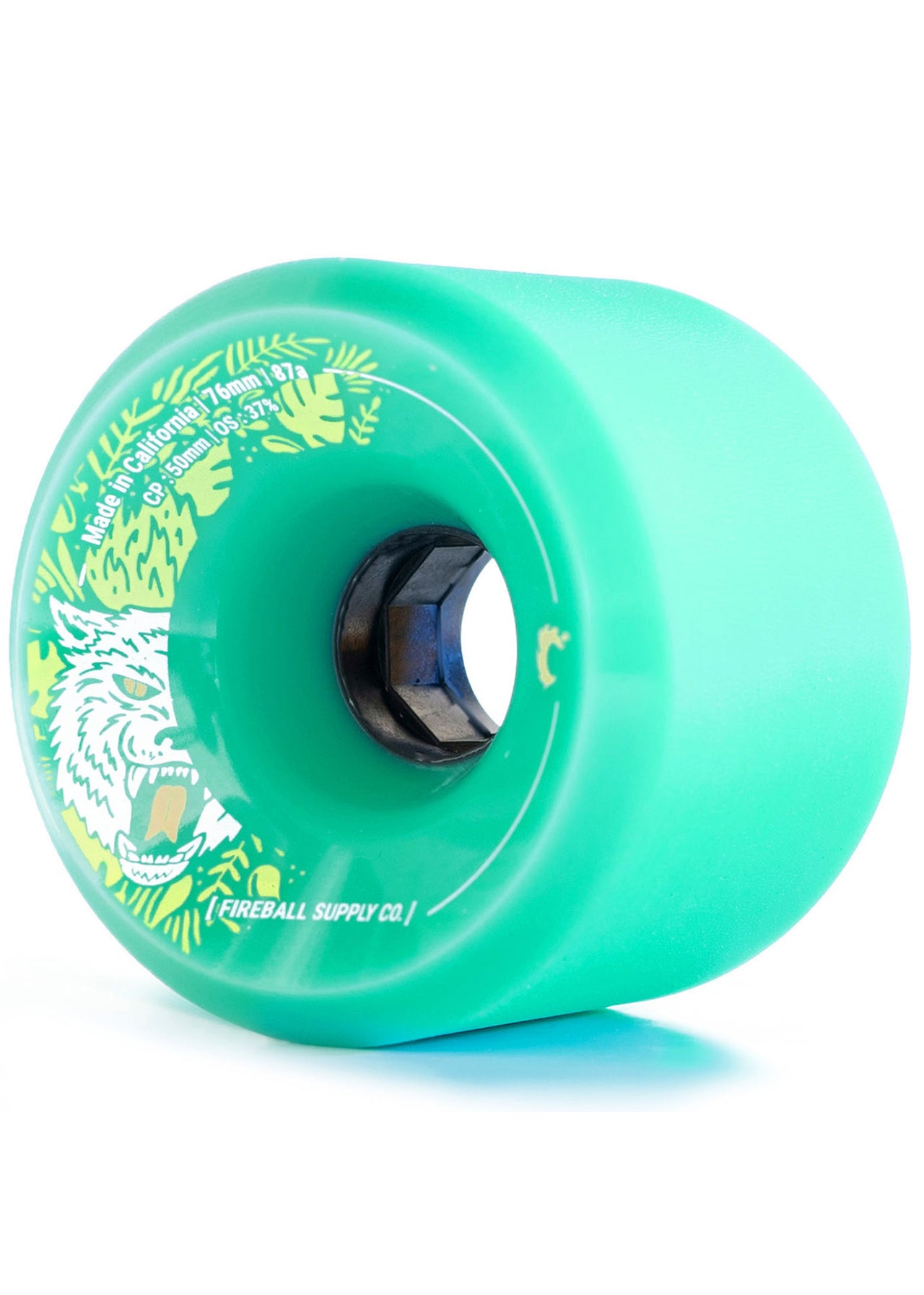 Fireball Beast 76mm Longboard Wheels 87a - USA Made For Downhill & Cruising