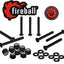 Fireball Dragon Stainless Steel Skateboard Hardware Set, Black