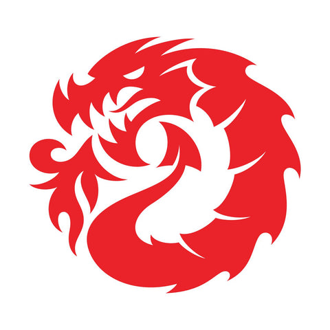 Dragon Logo Large Die Cut Sticker