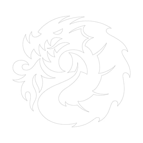 Dragon Logo Large Die Cut Sticker