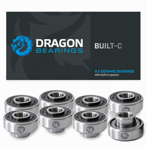 Dragon Bearings BUILT Ceramic 8 Pack
